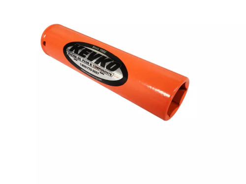 Lug Nut Socket - 1/2 in Drive - 6 in Long - Steel - Orange Powder Coat - 1 in Lug Nuts - Each