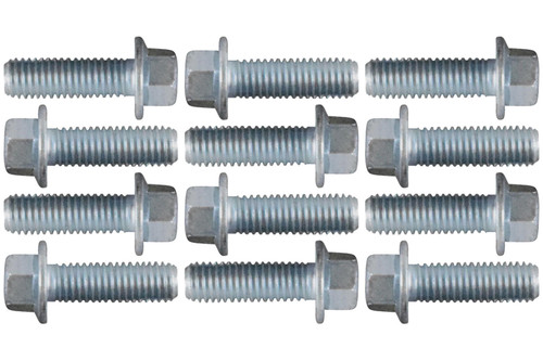 Header Bolt - 8 mm x 1.25 Thread - Hex Head - Steel - Zinc Plated - GM LS-Series / GM GenV LT-Series - Set of 12 Header Bolt - 8 mm x 1.25 Thread - Hex Head - Steel - Zinc Plated - GM LS-Series / GM GenV LT-Series - Set of 12