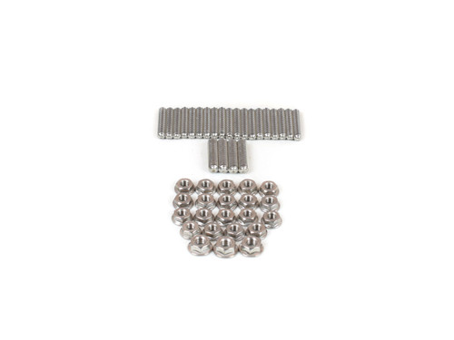 Oil Pan Stud - Hex Nuts - Stainless - Natural - Ford V8 - Kit