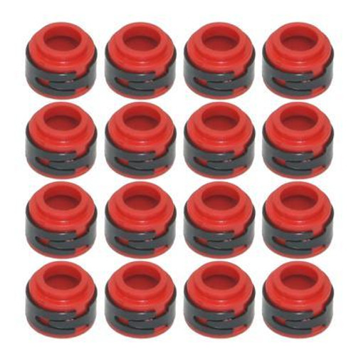 Valve Stem Seal - Positive Stop - 11/32 in Valve Stem - 0.630 in OD - 0.500 in Guide OD - PTFE - Set of 16
