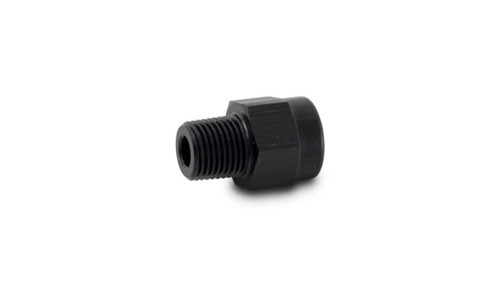 Fitting - Adapter - Straight - 1/8 in BSPT Female to 1/8 in NPT Male - Aluminum - Black Anodized - Each