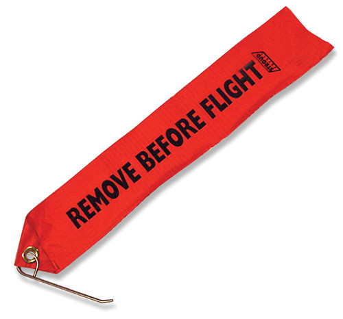Drag Parachute Flag - Remove Before Flight - Stroud Logo - Nylon - Red - Each