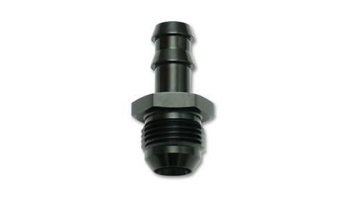 Fitting - Adapter - Straight - 8 AN Male to 1/2 in Hose Barb - Aluminum - Black Anodized - Each