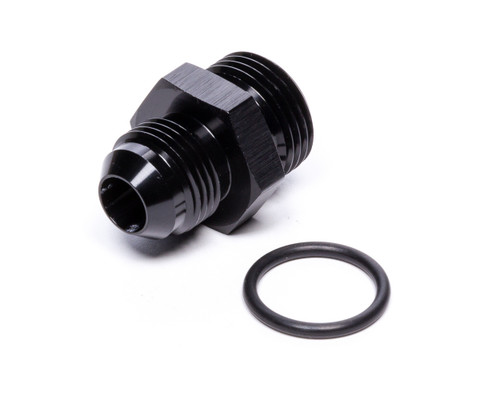 Fitting - Adapter - Straight - 8 AN Male Flare to 10 AN Male O-Ring Male - Aluminum - Black Anodized - Each