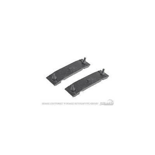 Radiator Insulator - Upper - Rubber - Black - Ford Mustang 1967-70 - Pair
