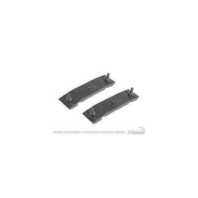 Radiator Insulator - Upper - Rubber - Black - Ford Mustang 1967-70 - Pair