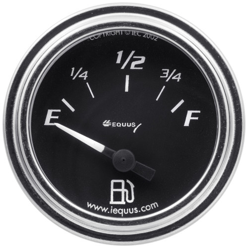 Fuel Level Gauge - 7000 Classic Series - 0-90 ohm - Electric - Analog - Short Sweep - 2 in Diameter - Black Face - Each