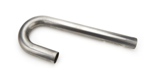 Exhaust Bend - J-Bend - Mandrel - 1-1/2 in Diameter - 2-1/4 in Radius - 2-1/2 x 14 in Legs - 18 Gauge - Steel - Natural - Each