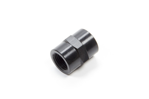 Fitting - Adapter - Straight - 3/8 in NPT Female to 3/8 in NPT Female - Aluminum - Black Anodized - Each