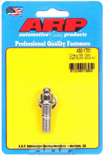 Distributor Stud - 12 Point Nuts - Stainless - Polished - GM V6 / V8 - Each