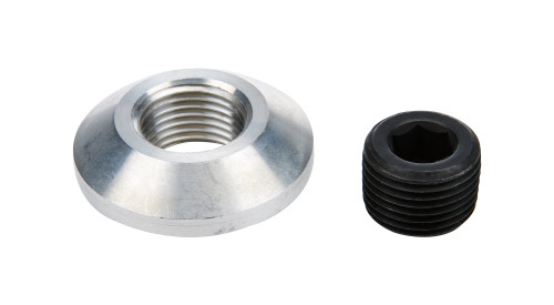 Bung and Plug Kit - Weld-On - 1/2 in NPT Plug - Aluminum - Natural - Kit
