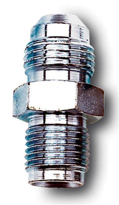 Fitting - Adapter - Straight - 6 AN Male to 1/2-20 in Inverted Flare Male - Steel - Zinc Oxide - Hardline - Each