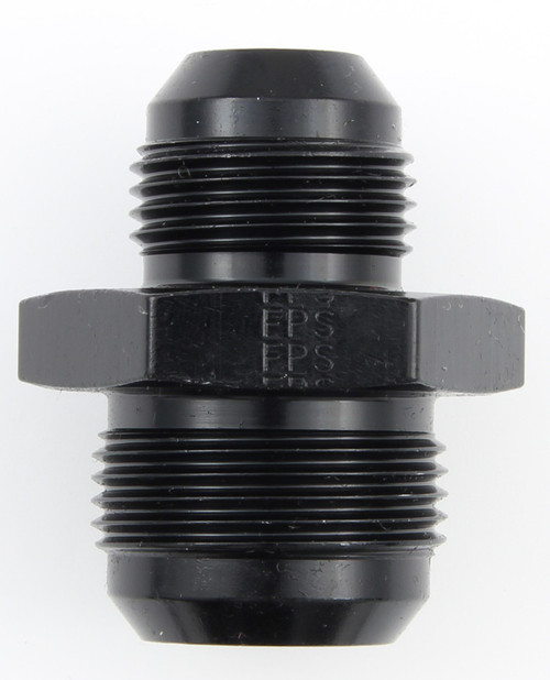 Fitting - Adapter - Straight - 16 AN Male to 12 AN Male - Aluminum - Black Anodized - Each