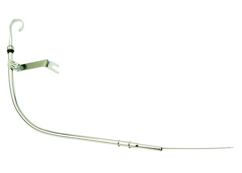Engine Oil Dipstick - Solid Tube - Steel - Chrome - Small Block Ford - Each Engine Oil Dipstick - Solid Tube - Steel - Chrome - Small Block Ford - Each