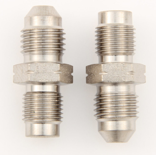 Fitting - Adapter - Straight - 4 AN Male to 10 mm x 1.00 Inverted Flare Male - Steel - Natural - Pair