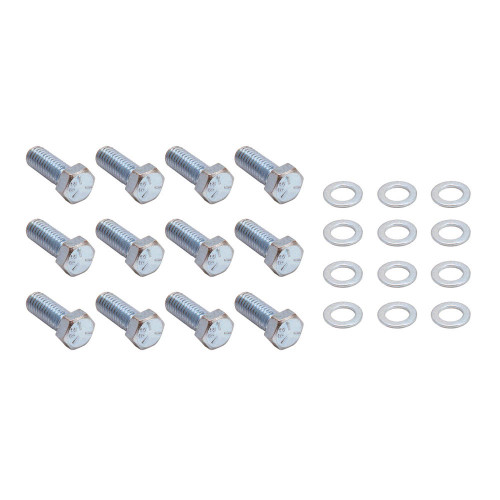 Intake Manifold Bolt Kit - Hex Head - Steel - Zinc Oxide - Small Block Chevy - Kit Intake Manifold Bolt Kit - Hex Head - Steel - Zinc Oxide - Small Block Chevy - Kit