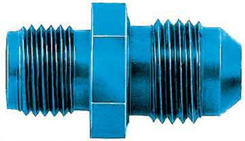 Fitting - Adapter - Straight - 6 AN Male to 1/2-20 in Inverted Flare Male - Aluminum - Blue Anodized - Each