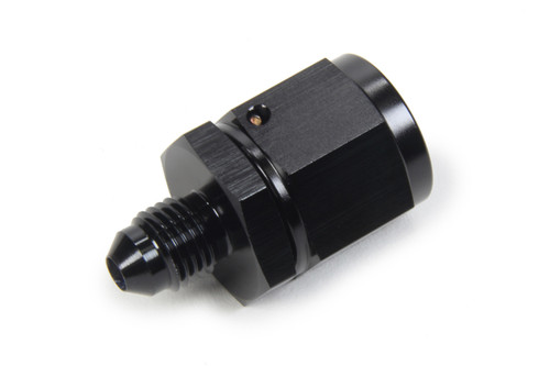 Fitting - Adapter - Straight - 8 AN Female Swivel to 4 AN Male - Aluminum - Black Anodized - Each