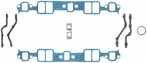 Intake Manifold Gasket - 1.216 x 1.988 in Rectangular Port - Steel Core Laminate - Small Block Chevy - Kit Intake Manifold Gasket - 1.216 x 1.988 in Rectangular Port - Steel Core Laminate - Small Block Chevy - Kit