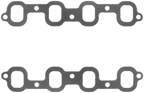 Intake Manifold Gasket - 0.09 in Thick - 1.4 x 1.9 in Rectangular Port - Composite - Chevy SB2 - Pair