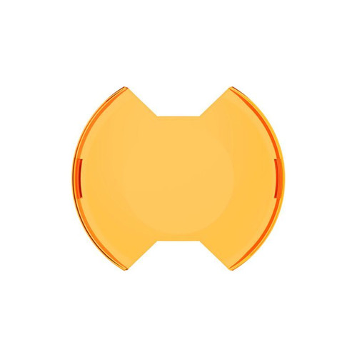 LED Light Cover - Slimlite - Snap-On - 6 in Diameter - Polycarbonate - Amber - Each