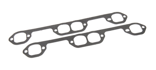 Exhaust Manifold / Header Gasket - 1.830 x 1.710 in D Port - Graphite - Small Block Chevy - Pair