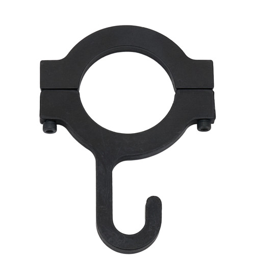 Helmet Hook - Clamp-On - Aluminum - Black Anodized - 1-1/2 in OD Tube - Each Helmet Hook - Clamp-On - Aluminum - Black Anodized - 1-1/2 in OD Tube - Each