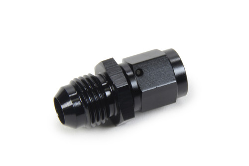 Fitting - Adapter - Straight - 4 AN Female to 6 AN Male - Swivel - Aluminum - Black Anodized - Each