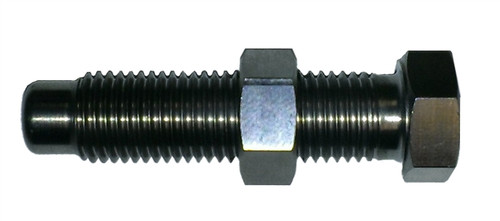 Torsion Stop Weight Adjuster Bolt - 7/16-20 in Thread - 1.750 in Long - Hex Head - Hex Nut - Titanium - Natural - Torsion Stops - Sprint Car - Each