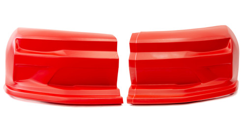 Nose - Dominator SS Camaro - 2-Piece Complete - Plastic - Red - Universal - Street Stock - Kit