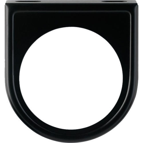 Gauge Mounting Panel - One 2-1/16 in Hole - Steel - Black Paint - Universal - Each