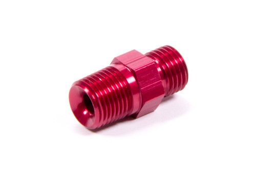 Fitting - Flare Jet - Straight - 3 AN Flare Jet to 1/8 in NPT Male - Aluminum - Red Anodized - Each