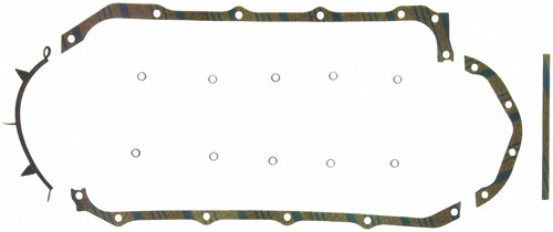 Oil Pan Gasket - Multi-Piece - Cork / Rubber - Buick / Oldsmobile / Pontiac V8 - Kit
