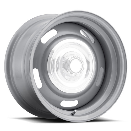 Wheel - Rally Silver - 15 x 7 in - 4.250 in Backspace - 5 x 4.50 in / 5 x 4.75 in Bolt Pattern - Steel - Silver Paint - Each