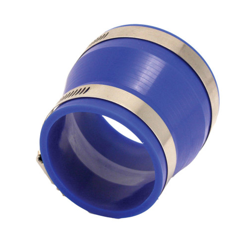 Tubing Coupler - Straight - Reducer - 3 in to 2.5 in ID - 3 in Long - Plastic - Blue - Each