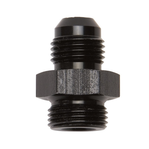 Fitting - Adapter - Straight - 6 AN Male to 5/8-20 in Male - Aluminum - Black Anodized - Each Fitting - Adapter - Straight - 6 AN Male to 5/8-20 in Male - Aluminum - Black Anodized - Each