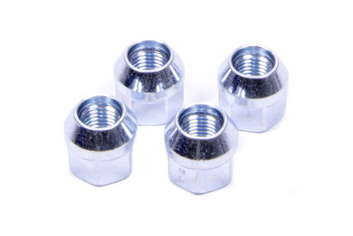 Lug Nut - Acorn Bulge Extra Long - 14 mm x 2.00 Right Hand Thread - 3/4 in Hex Head - 60 Degree Seat - Closed End - Steel - Chrome - Set of 4