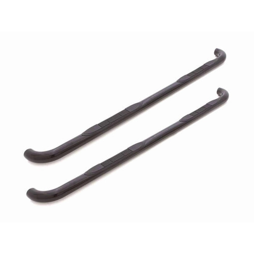 Step Bars - 3 in OD Bent - Mount Kit Included - Steel - Black Powder Coat - Quad Cab - Dodge Ram Fullsize Truck 1995-2002 - Pair