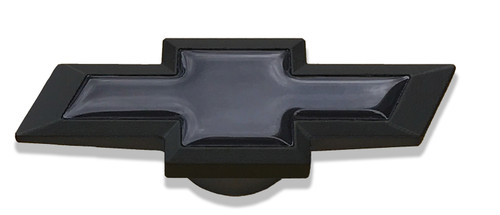 Air Cleaner Nut - Chevy Bowtie - 1/4-20 and 5/16-18 in Thread - Black / Red Bowtie Logo - Aluminum - Black Paint - Black Center - Each Air Cleaner Nut - Chevy Bowtie - 1/4-20 and 5/16-18 in Thread - Black / Red Bowtie Logo - Aluminum - Black Paint - Black Center - Each