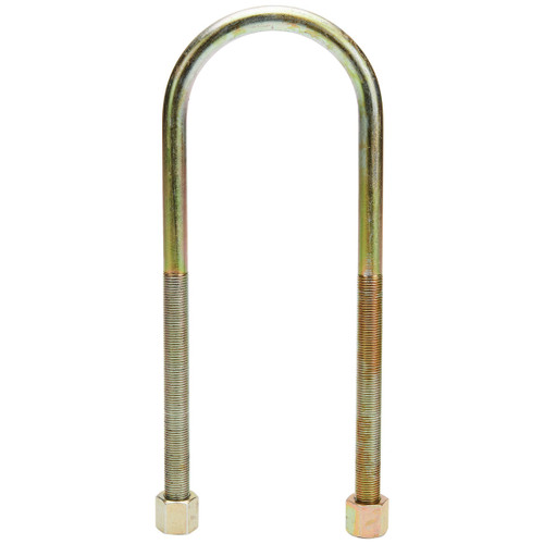 Axle U-Bolt - 3 in ID - 10 in Length - 1/2-20 in Right Hand Thread - Steel - Cadmium - Universal - Each Axle U-Bolt - 3 in ID - 10 in Length - 1/2-20 in Right Hand Thread - Steel - Cadmium - Universal - Each