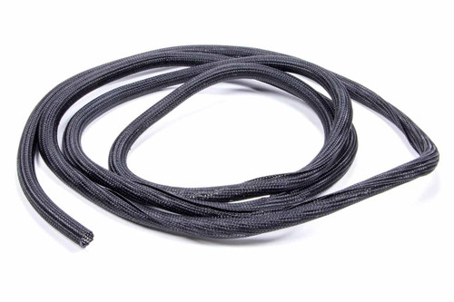 Hose and Wire Sleeve - 1/2 in Diameter - Split - 10 ft - Braided Plastic - Black - Each