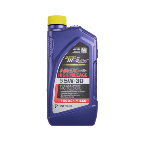Motor Oil - HMX High Mileage - High Zinc - 5W30 - Synthetic - 1 qt Bottle - Each