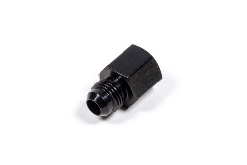 Fitting - Adapter - Straight - 16 mm x 1.50 Female O-Ring to 6 AN Male - Aluminum - Black Anodized - Each