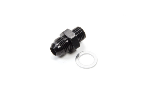 Fitting - Adapter - Straight - 6 AN Male to 12 mm x 1.50 Male - Aluminum - Black Anodized - Each