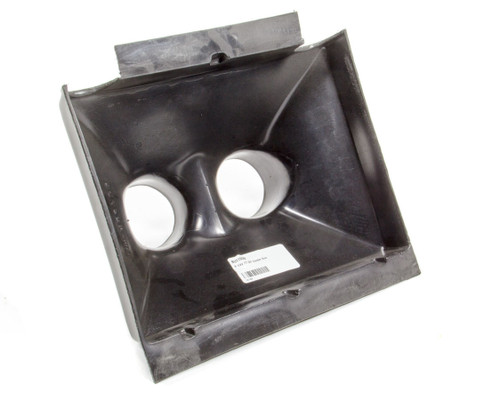 Air or Oil Cooler Duct - Dual 3 in Tube - 8-1/2 x 11 in Intake - Plastic - Black - Each