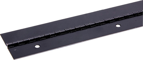 Hinge - Low Profile - 36 in Long - Aluminum - Black Paint - Each