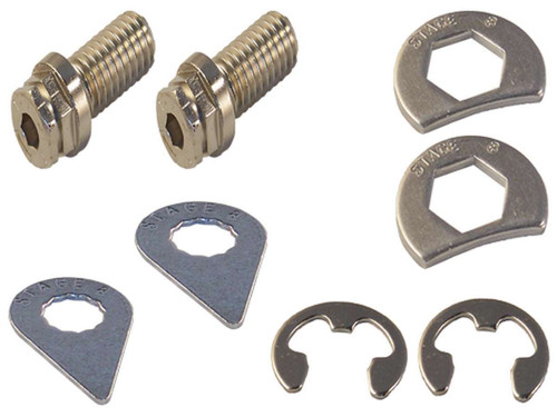 Header Bolt - Locking - 3/8-16 in Thread - 1 in Long - Hex Head - Steel - Nickel Plated - Universal - Pair Header Bolt - Locking - 3/8-16 in Thread - 1 in Long - Hex Head - Steel - Nickel Plated - Universal - Pair