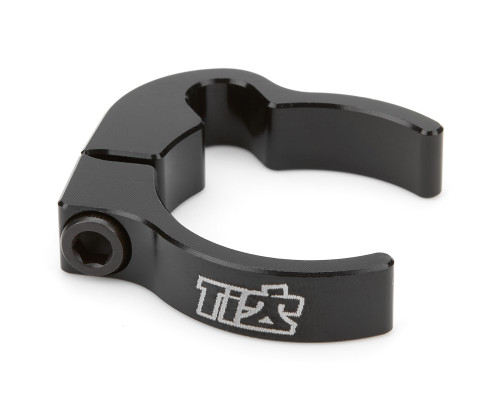 Line Clamp - 2-Piece - 1.38 in ID - Aluminum - Black Anodized - Each