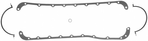 Oil Pan Gasket - 0.094 in Thick - Multi-Piece - Rubber Coated Fiber - Big Block Ford - Kit