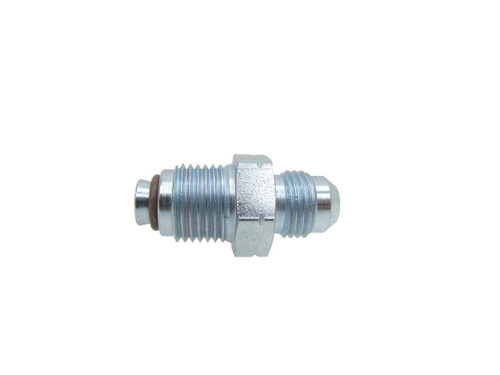Fitting - Adapter - Straight - 6 AN Male to 16 mm x 1.50 Male O-Ring - Steel - Cadmium - Power Steering Systems - Each